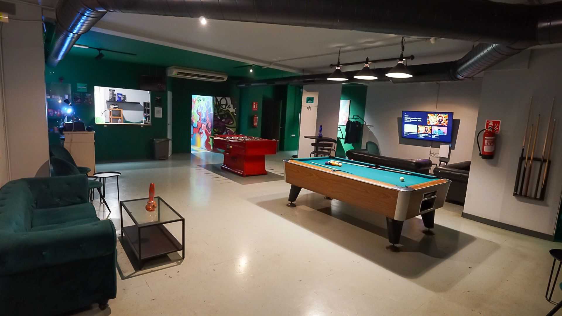 Interior of the Gusto Green weed club